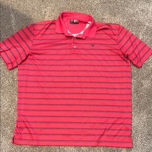 Callaway Striped Polo Shirt for Casual Wear XXL